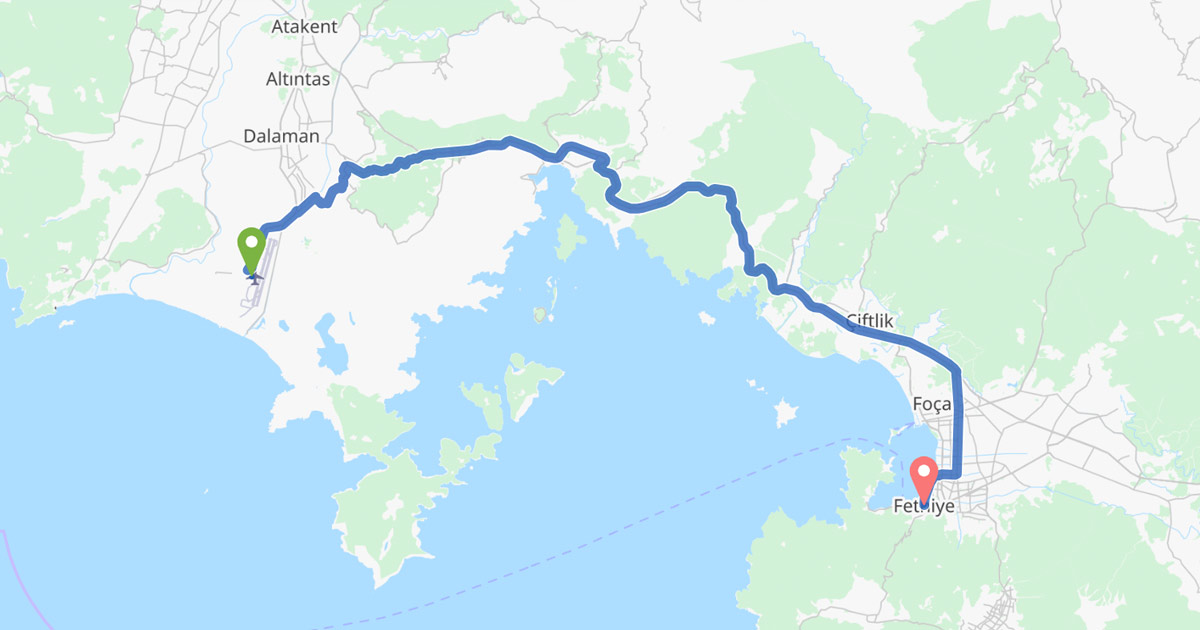 How to Get from DLM Dalaman Airport to Fethiye City Centre