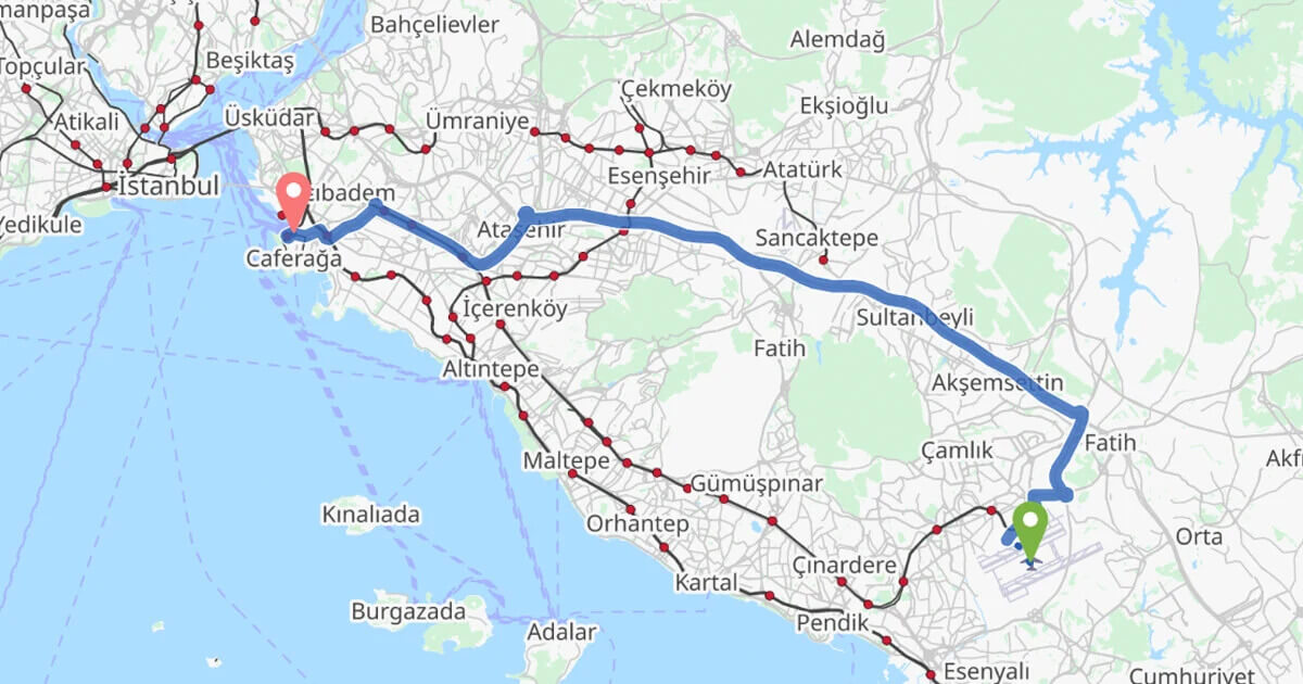 How to Get from SAW Sabiha Gokcen Airport to Kadikoy