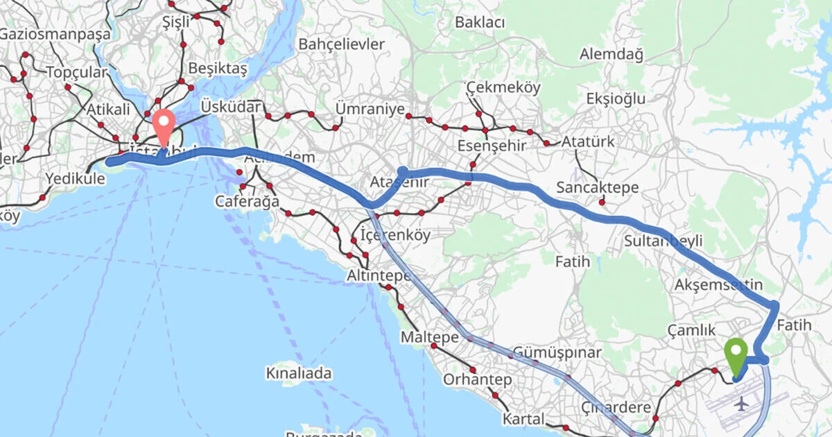 Sabiha Gökçen Havalimanı'ndan Sultanahmet'e Ulaşım ve Transfer